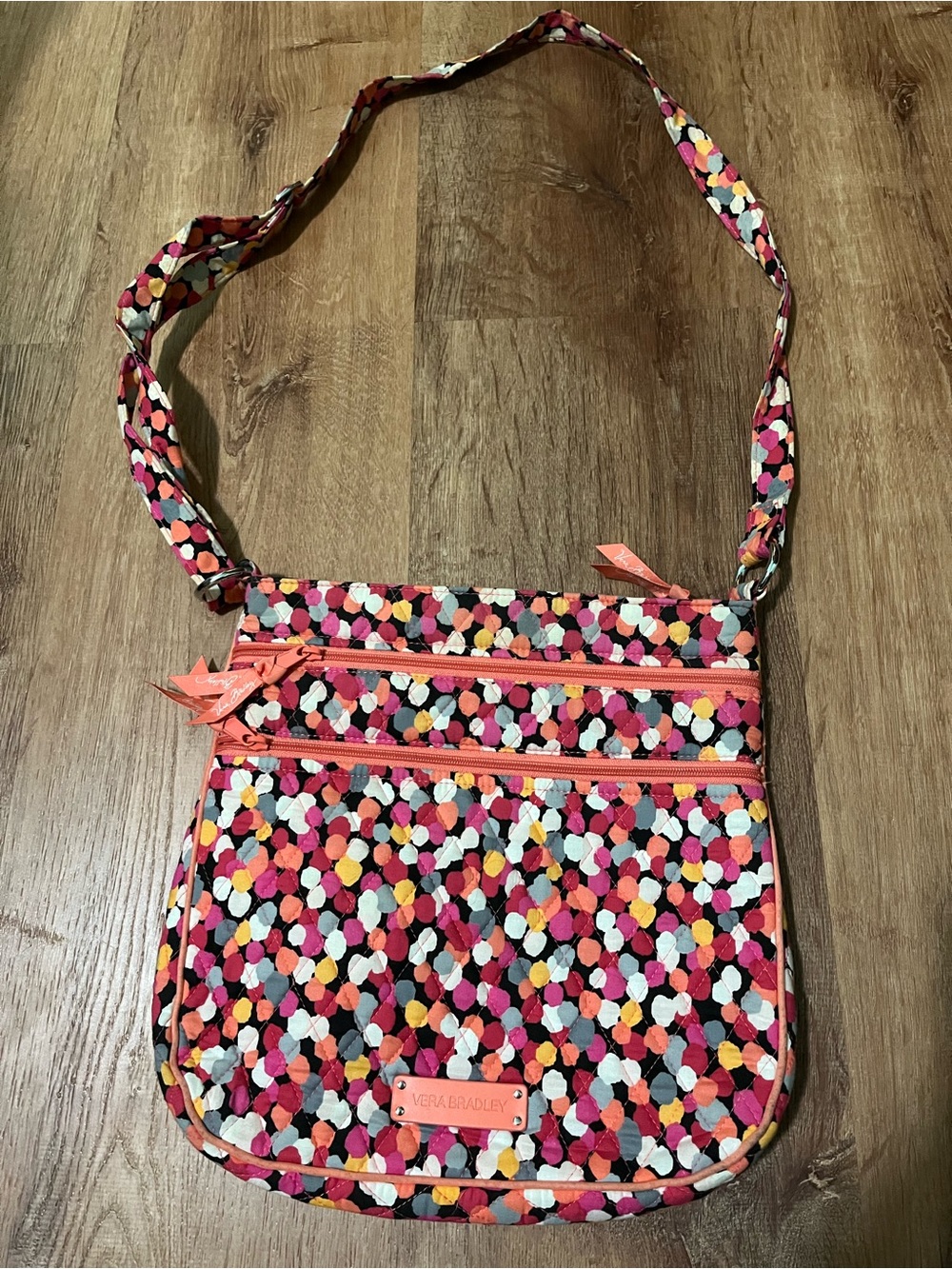 Vera Bradley Triple Zip Hipster Crossbody